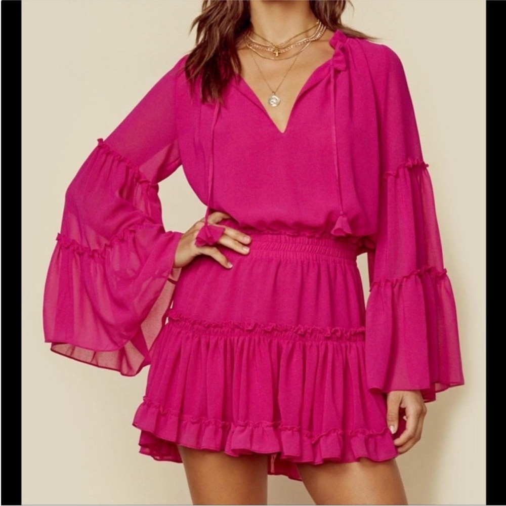 MISA Hot Pink party dress